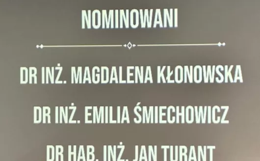 Nominowani w Plebiscycie Najlepszy Nauczyciel Roku PŁ